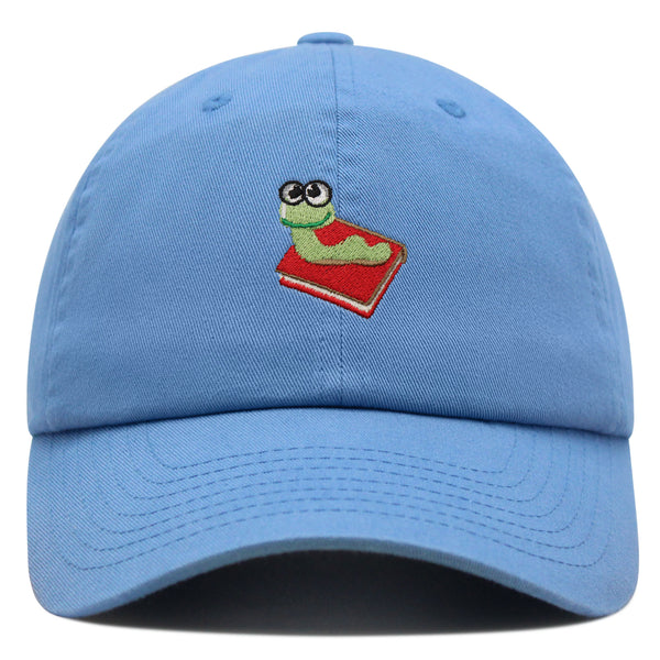 Bookworm Premium Dad Hat Embroidered Baseball Cap Bug Funny