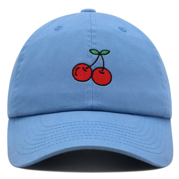 Cherries Premium Dad Hat Embroidered Baseball Cap Fruit