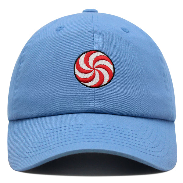 Peppermint Swirl Candy Premium Dad Hat Embroidered Baseball Cap Foodie