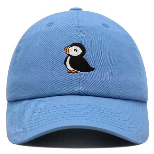 Puffin Premium Dad Hat Embroidered Baseball Cap Cute Bird