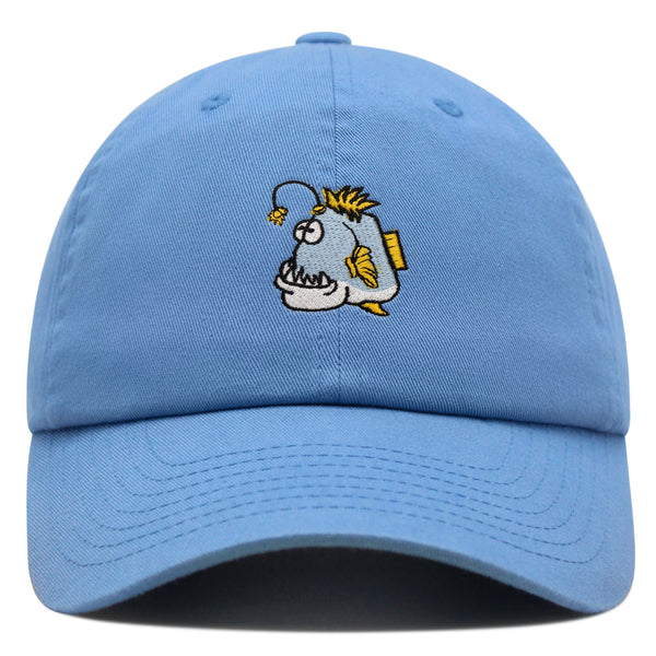 Angler Fish Premium Dad Hat Embroidered Baseball Cap Funny