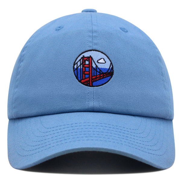 San Francisco Bridge Premium Dad Hat Embroidered Baseball Cap Travel Logo