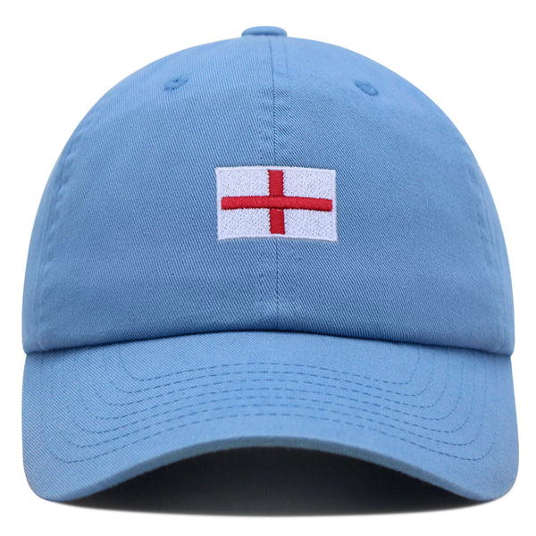 England Flag Premium Dad Hat Embroidered Cotton Baseball Cap Soccer