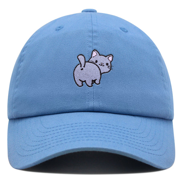 Cute Cat Butt Premium Dad Hat Embroidered Cotton Baseball Cap Ass