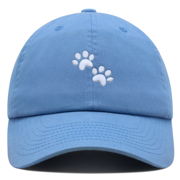 Dog Paw Premium Dad Hat Embroidered Cotton Baseball Cap Puppy Paws