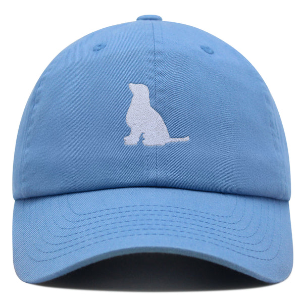 Golden Retriever Silhouette Premium Dad Hat Embroidered Cotton Baseball Cap Outline