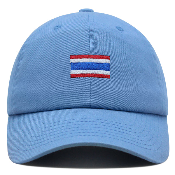 Thailand Flag Premium Dad Hat Embroidered Cotton Baseball Cap Country Flag Series