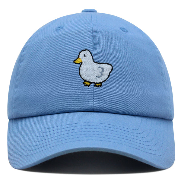 Hand Drawn Duck Premium Dad Hat Embroidered Cotton Baseball Cap