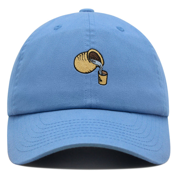 Tea Pot and Cup Premium Dad Hat Embroidered Cotton Baseball Cap Funny