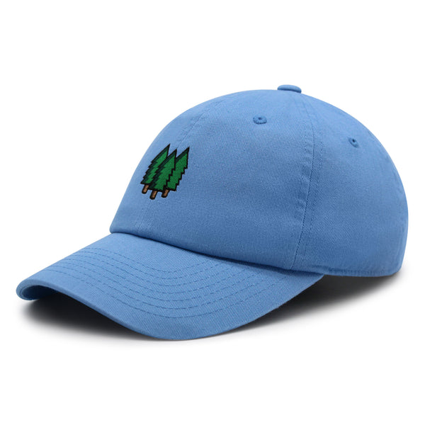 Trees Premium Dad Hat Embroidered Baseball Cap Forest Hiking