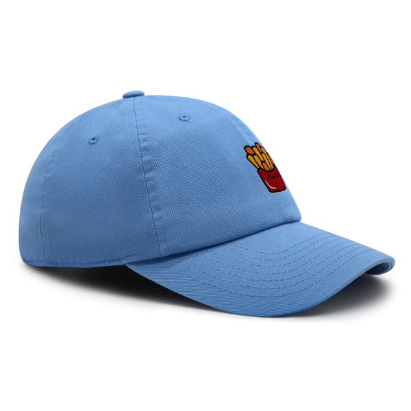 Smiling French Fries Premium Dad Hat Embroidered Baseball Cap Chips Fast Food