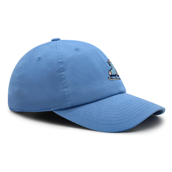 Ice Skating Premium Dad Hat Embroidered Baseball Cap Skate Winter