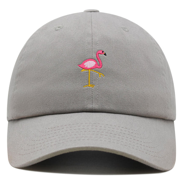 Flamingo Premium Dad Hat Embroidered Baseball Cap Bird Pink