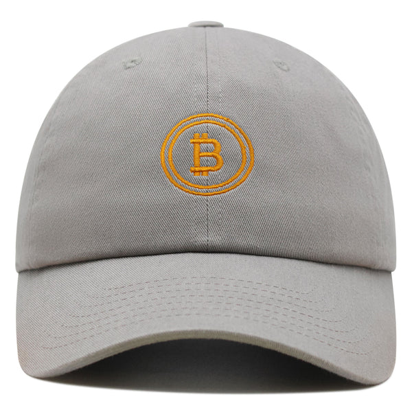 Bitcoin Premium Dad Hat Embroidered Baseball Cap Cryptocurrency