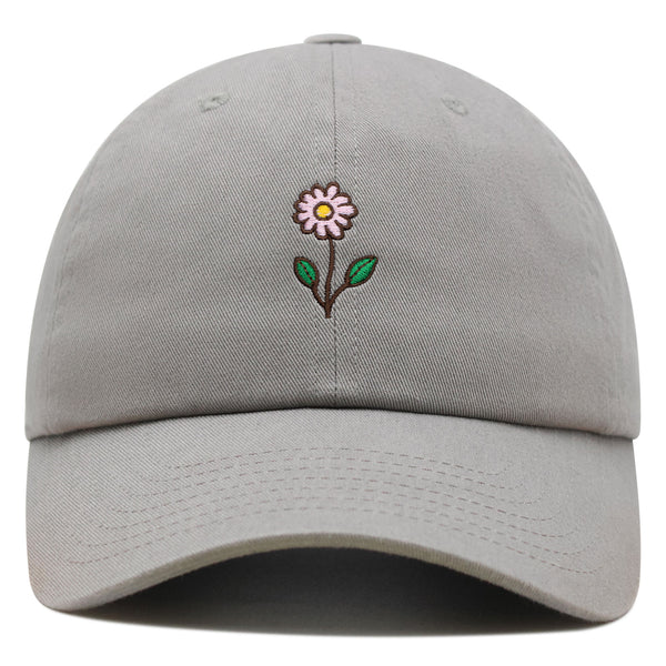 Flower Premium Dad Hat Embroidered Baseball Cap Flower Pink