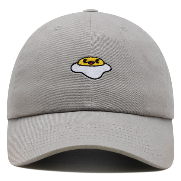 Smiling Egg Premium Dad Hat Embroidered Baseball Cap Sunny Side Up