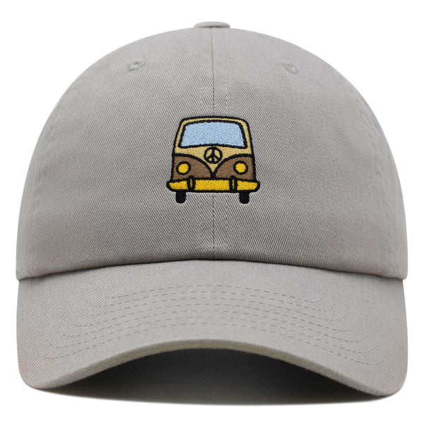 Hippie Van Premium Dad Hat Embroidered Baseball Cap RV VW