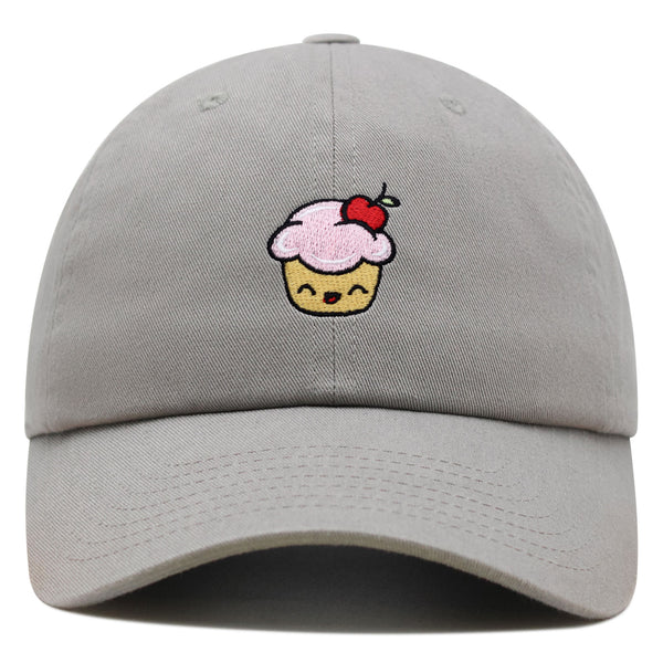 Happy Cupcake Premium Dad Hat Embroidered Baseball Cap Muffin Sweet