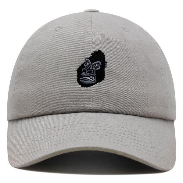 Gorilla Face Premium Dad Hat Embroidered Baseball Cap Zoo Chimpange