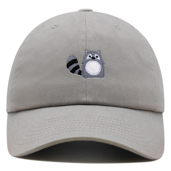 Racoon Premium Dad Hat Embroidered Baseball Cap Cute Zoo