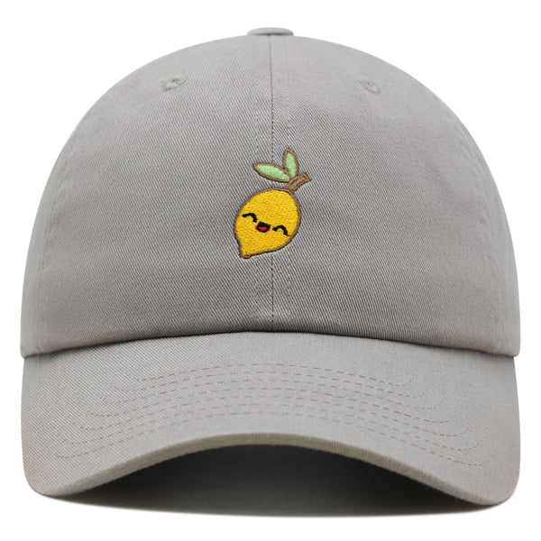 Lemon Premium Dad Hat Embroidered Baseball Cap Vegan Vegetable