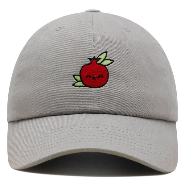 Pomegranate Premium Dad Hat Embroidered Baseball Cap Vegan Fruit Garnet