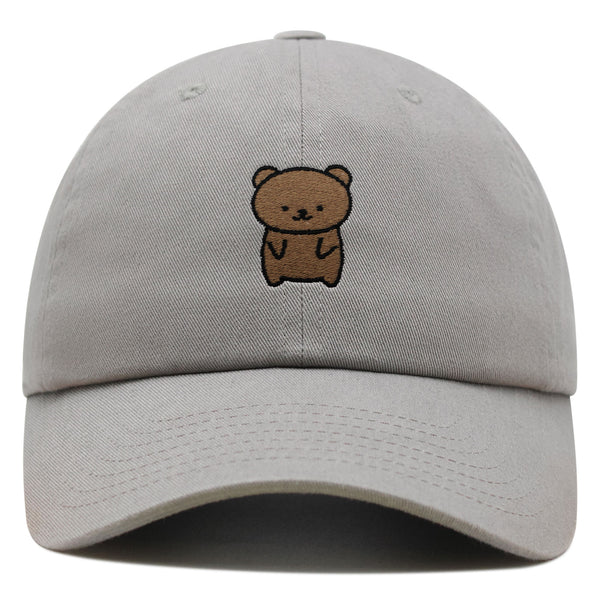 Bear Premium Dad Hat Embroidered Baseball Cap Teddy Bear Brown