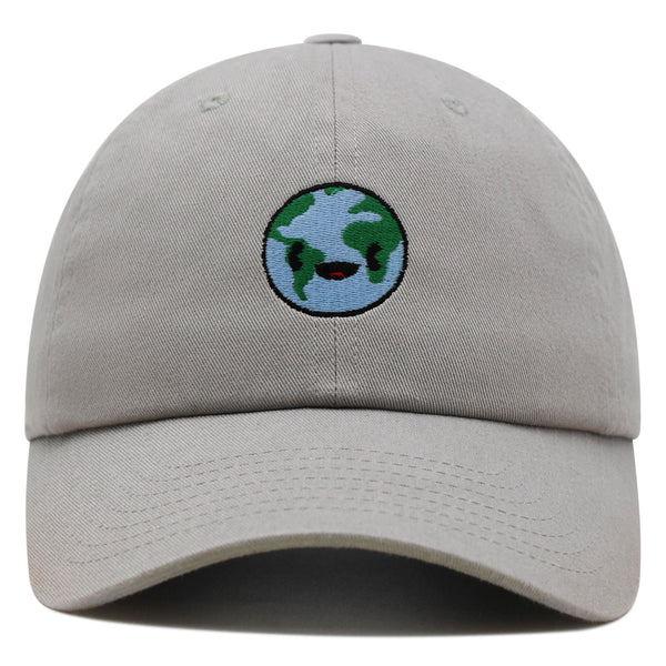 Happy Earth Premium Dad Hat Embroidered Baseball Cap Earth Environment