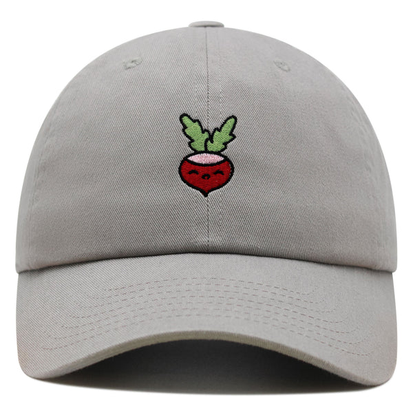 Radish Premium Dad Hat Embroidered Baseball Cap Vegan Vegetable Farmer