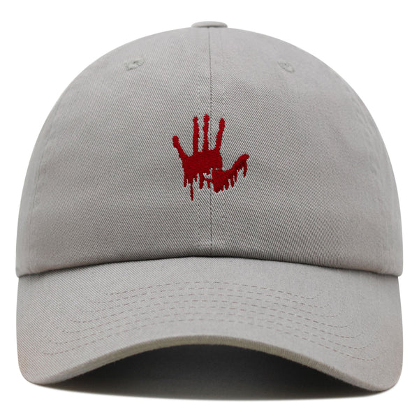 Bloody Hand Premium Dad Hat Embroidered Baseball Cap Horror