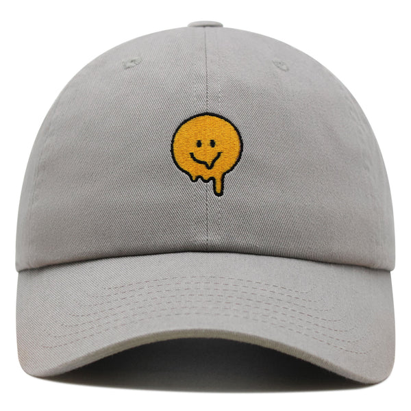 Melted Smile Premium Dad Hat Embroidered Baseball Cap Sad Face