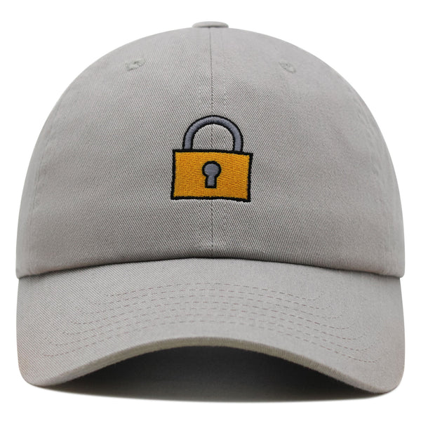 Lock Premium Dad Hat Embroidered Baseball Cap Gate Logo