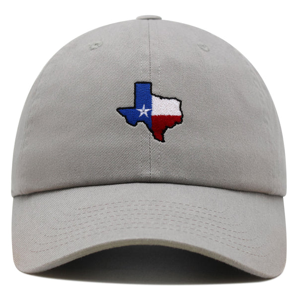 Texas Premium Dad Hat Embroidered Baseball Cap Map Flag