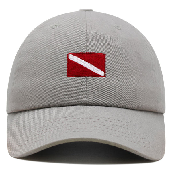 Diving Flag Premium Dad Hat Embroidered Baseball Cap Flag Symbol