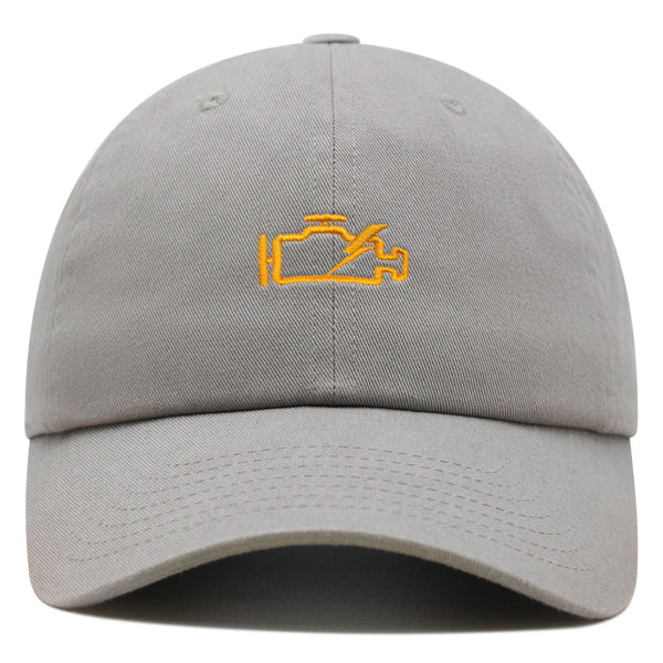 Check Engine Light Premium Dad Hat Embroidered Baseball Cap Car Racer