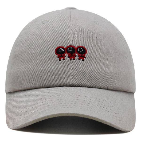 Squid Character Premium Dad Hat Embroidered Baseball Cap Game Red Uniform