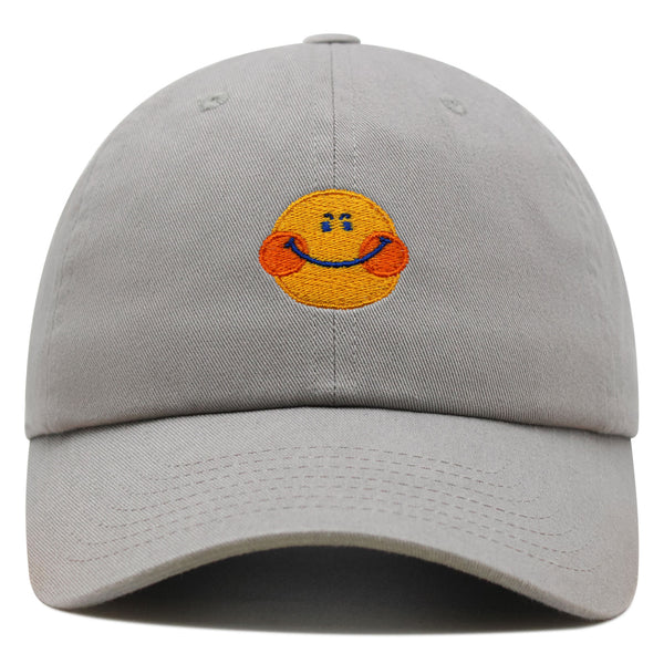 Smile Premium Dad Hat Embroidered Baseball Cap Emoji Smiling Face