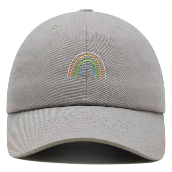 Rainbow Premium Dad Hat Embroidered Baseball Cap Pastel Cute