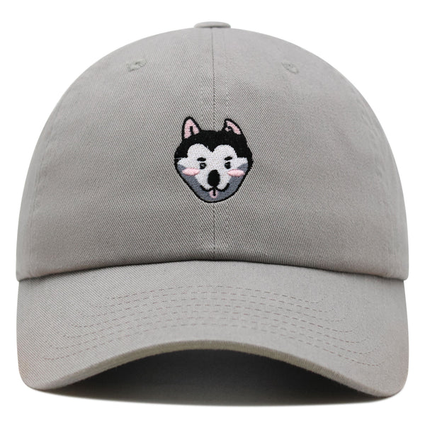 Husky Premium Dad Hat Embroidered Baseball Cap Dog Puppy