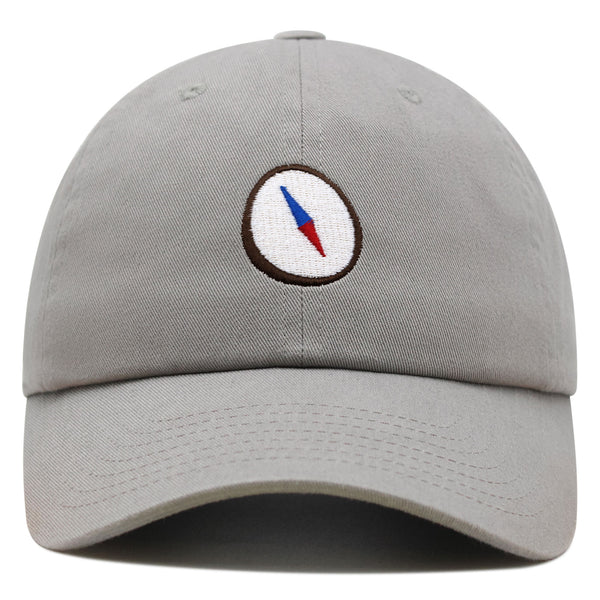 Compass Premium Dad Hat Embroidered Baseball Cap Explorer Adventure