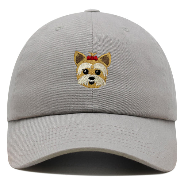 Yorkshire Terrier Premium Dad Hat Embroidered Baseball Cap Puppy Yorkie