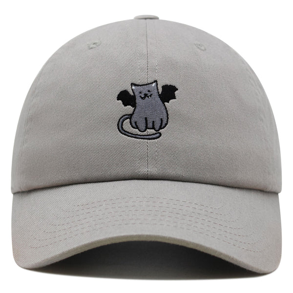 Bat-cat Premium Dad Hat Embroidered Baseball Cap Cat Kitty