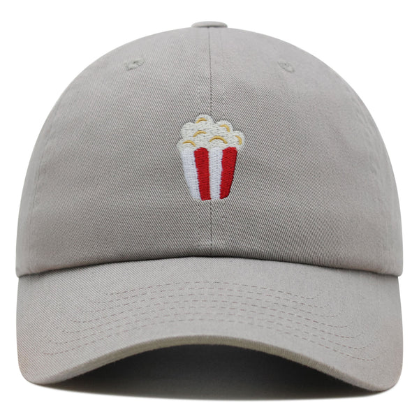 Popcorn Premium Dad Hat Embroidered Baseball Cap Theater Foodie