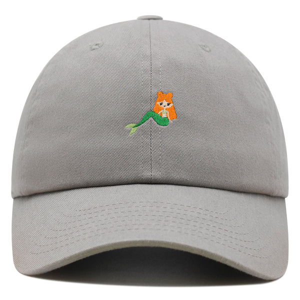 Mermaid Premium Dad Hat Embroidered Baseball Cap Fish Girl