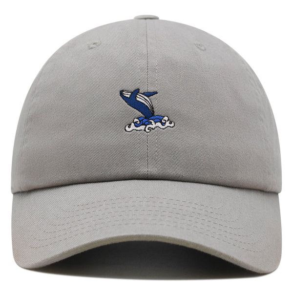 Whale Premium Dad Hat Embroidered Baseball Cap Ocean Fish