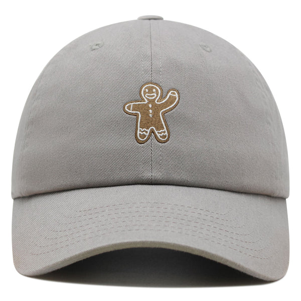 Gingerbread Man Premium Dad Hat Embroidered Baseball Cap Holiday Cookie