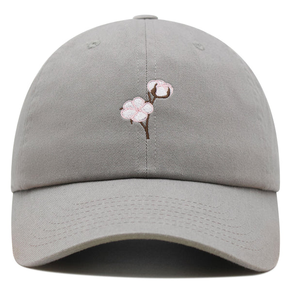 Cotton Flower Premium Dad Hat Embroidered Baseball Cap Tree