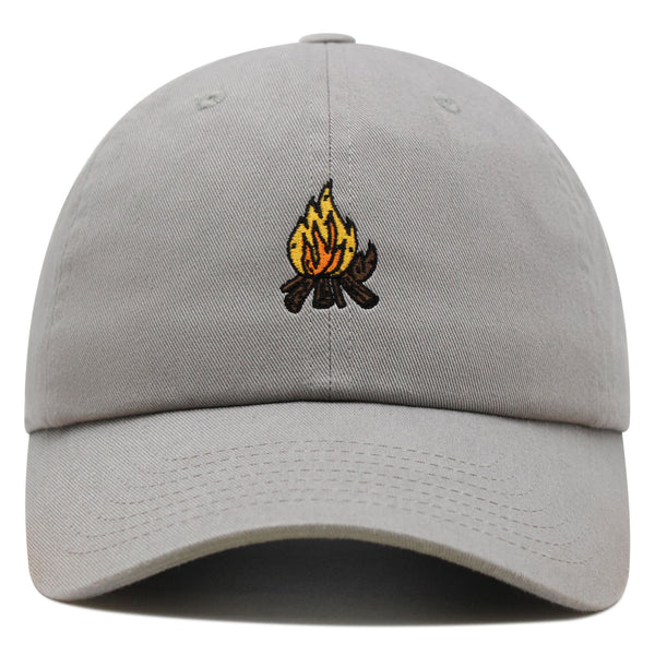 Camp Fire Premium Dad Hat Embroidered Baseball Cap Wood Pit