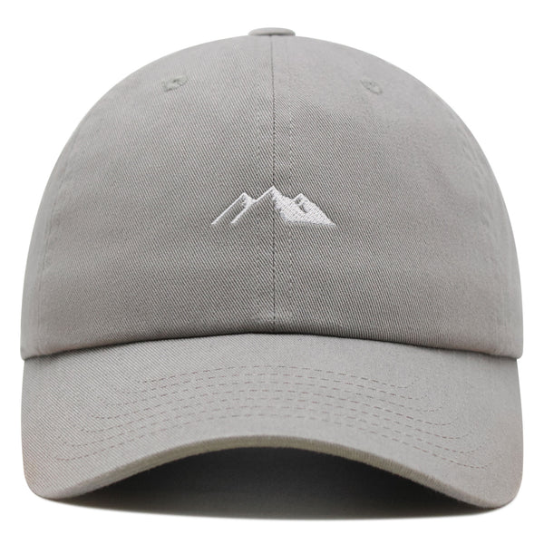 Mountain Premium Dad Hat Embroidered Baseball Cap Snowy