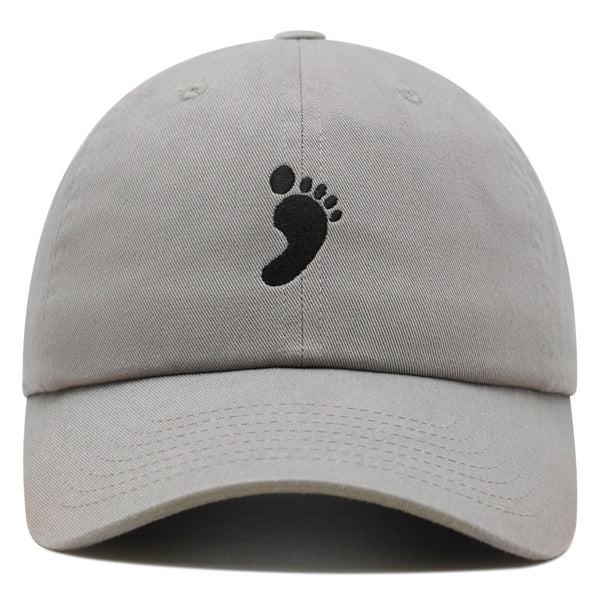 Footprint Premium Dad Hat Embroidered Baseball Cap Feet